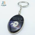 Keyring oval de venda quente do metal da cola Epoxy da cópia da promoção para Holloween